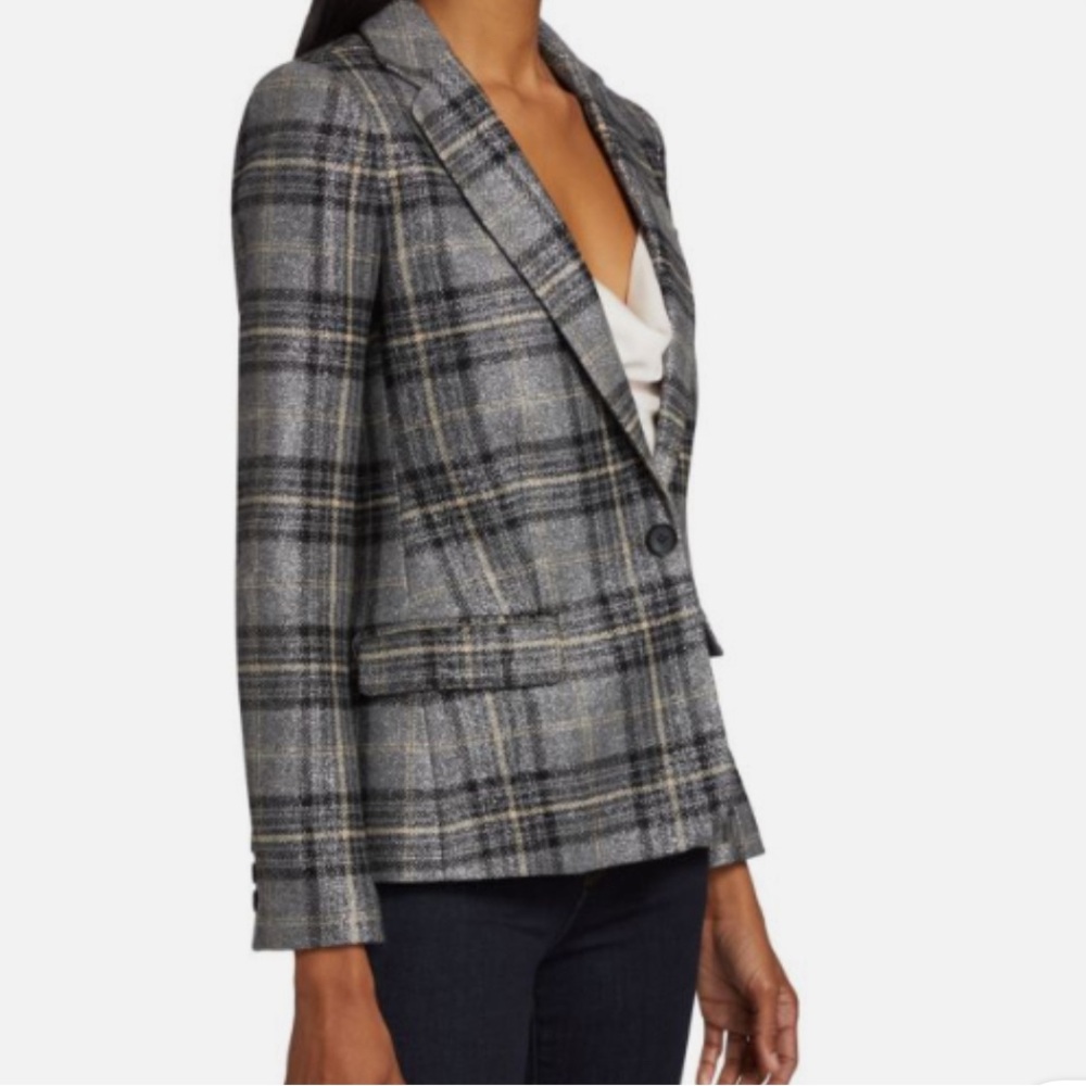 NWT L’Agence Diana Skinny Lapel Blazer - Picture 2 of 8